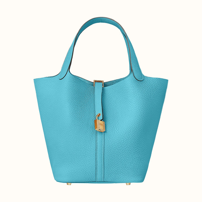 [New] Hermès Picotin Lock 22 | Taurillon Clemence Leather, Gold Plated